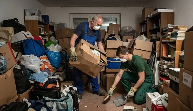 Ausgeräumte Wohnung nach einer Wohnungsentrümpelung